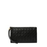 Large pouch wristlet black