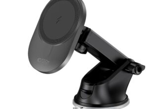 Suport auto Tech-Protect V1 Magnetic 2 in 1, Compatibil MagSafe, Dashboard/Air Vent Mount, 15W, Cablu USB-C 1m inclus, Negru