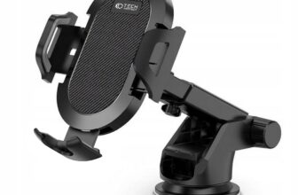 Suport auto universal Tech-Protect Dashboard / Windshield Mount, Brat telescopic, Rotire 360 grade, Negru