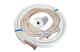 1 4 + 1 2 – Tevi cupru izolate bercluite + furtun de condens + banda matisat 12 m