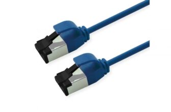 Cablu de retea RJ45 Slim U/FTP Cat. 8.1 (Class I) LSOH 3m Albastru, Roline 21.15.3256