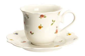 Ceasca cu farfurie LITTLE FLOWERS, 250 ml