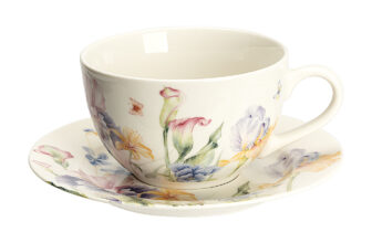 Set 4 cesti cu farfurii IRIS, 250 ml