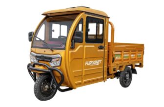 Camioneta electrica cu 3 roti, motor 2000w, model BSK Furgonet , acumulator 72v 58AH, viteza maxima 25km/h – Galben