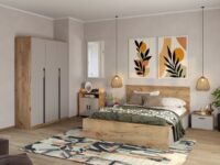 Set Mobila Dormitor Casmir / Stejar Siena C01