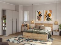 Set Mobila Dormitor Casmir / Stejar Siena C02