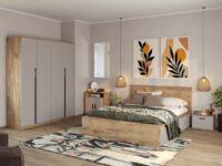 Set Mobila Dormitor Casmir / Stejar Siena C03