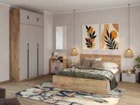 Set Mobila Dormitor Casmir / Stejar Siena C05