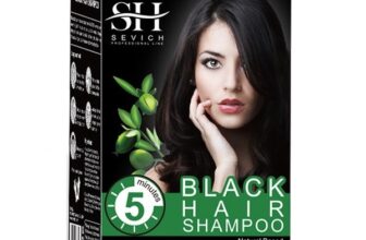 Sampon de vopsire a parului, Unisex, negru, Instant, Sevich, 250 ml