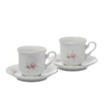 CONSTANCE decor FLORAL Serviciu cafea portelan Bohemia 6 persoane 95 ml