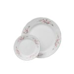 CONSTANCE decor FLORAL Serviciu tort portelan Bohemia 6 persoane ( 7 piese )