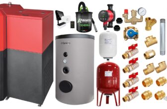 Pachet Centrala mixta Lemn/Pelet Fornello Tera 28 kW, boiler de sol, cos inox, termostat, aspirator, pompa, vas expansiune, fitinguri, aprindere automanta la peleti, buncar peleti 95 kg, creuzet fonta, curatarea facila, pentru 180 mp