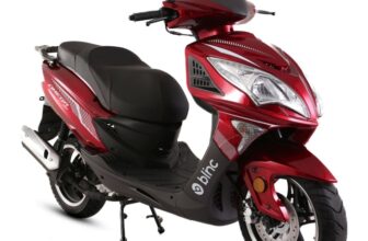 Scuter Blinc Omega 50cc, culoare negru rosu