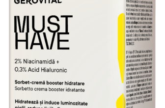 Gerovital Must Have Sorbet-crema booster hidratare 2% Niacinamida, 50ml