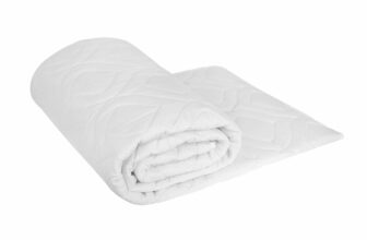 Pilota matlasata Ultrasleep Somnart, 200×220 cm, 250 g/mp, microfibra, matlasare ultrasonica, lavabila la 90°, alb