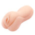 Vibrator Fiery Dong, Incalzire-Vibratii-Rotatii, TPR, Natural, 30.4 cm