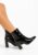 Botine cu toc gros Rahelia negre