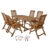 Set Mobilier Gradina Hecht Camberet Set 6, Lemn Acacia, 1+6