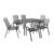 Set Mobilier Gradina Hecht Navassa Set 6, Aluminiu, 1+6