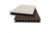 Deck 3D cu 2 fete  din WPC 143x23mm  L 3800mm  Structura cu Gol Rotund pentru Rezistenta Sporita  o fata maro  o fata gri desch – Decolandia.ro