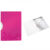 Dosar cu clip LEITZ Wow ColorClip, PP – roz metalizat – Vexio.ro