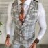 Vesta barbati eleganta slim fit in carouri V00 44-1.2