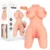 Masturbator realistic cu sâni INTENSE Jesse, simulare texturată vaginală și anală, din TPE, culoarea pielii