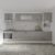 Set Bucatarie Karo V31, Gri Lucios/Alb, MDF, Blat Thermo 28 mm, L 340 cm