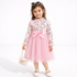 Rochie Fetițe Roz Fustă cu Volane din Tul Miranda – 18-24 luni