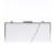 Clutch alb elegant cu lant argintiu
