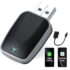 Adaptor Wireless Apple CarPlay & Android Auto 2-in-1 Techstar M17+, USB/USBC Plug & Play, Wi-Fi 5.8GHz + Bluetooth, Mini Compact, Conectare Automata, Sticla LED
