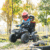 ATV electric pentru copii Can-Am Outlander cu 2 locuri 24V 4×4 800W, echipare Lux (CA005) Gri – Autokids.ro