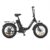 Resigilat – Bicicleta electrica pliabila ULZOMO E-bike Dolphin 20, 250W, 36V 13Ah, autonomie 89km, viteza 25km/h, Black, 20”