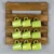 Raft organizator din lemn, seria wood Homs, 45 x 45 x 5 cm,700202