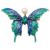 Brosa Emerald Butterfly cu Perla Naturala