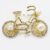 Brosa Golden Bike cu Perle Naturale
