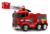 Masinuta de pompieri electrica pentru copii, Kinderauto B911, 140W, 12V-10Ah, bluetooth, rosie