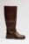 Cizme maro cu catarama metalica aurie