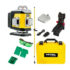 Set nivela laser cu linii 4 x 360° Nivel System CL4G SET SJJM1EX, fascicul verde, 30/70m, acumulator 3,7 V, geanta transport, trepied 1,82 m