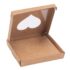 Cutie mică pentru bijuterii cu fereastră rotundă – kraft (set 50 buc) 6x6x1cm
