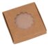 Cutie mică pentru bijuterii cu fereastră rotundă – kraft (set 50 buc) 6x6x1cm