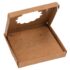 Cutie mică pentru bijuterii cu fereastră inimă – kraft (set 50 buc) 6x6x1cm