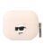 Carcasa Silicone Karl Lagerfeld KLAPRUNCHH, logo Choupette Head, cu breloc, compatibila cu AirPods Pro, Roz