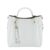 Geanta din piele naturala Ariana 123, 33x30x13 cm, Alb