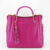Geanta din piele naturala Ariana 122, 33x30x13 cm, Fucsia