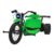 Drift trike electric pentru copii DRIFT BIKE ’21 24V 500W faruri cu LED, viteza max 14 km/h (2338) Verde – Autokids.ro