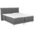 Pat Boxspring, 180/200 cm, gri