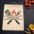 Placheta din lemn personalizat Grill Chef