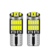 Set 2 Becuri auto led T10 W5W, 12 V, 26 LED SMD 4014 , lumina alba, BZRSH, pentru pozitie, plafoniera, portbagaj, semnalizare, lumini oglinda, lumini