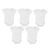 Set 5 body-uri din bumbac albe cu maneca scurta Drool, 0-3 luni